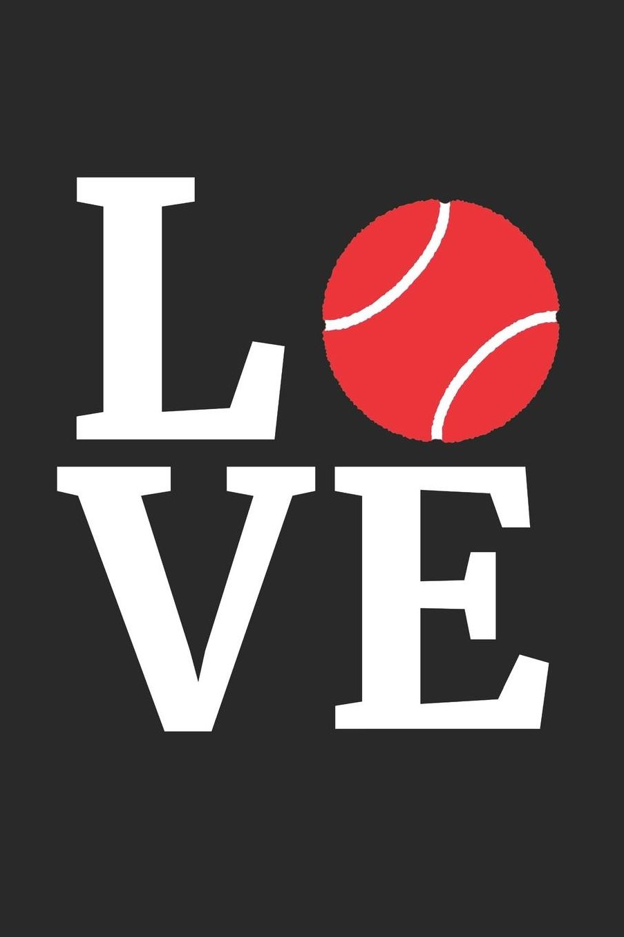 Valentine's Day Notebook - I Love Tennis Gift Valentine's Day for Tennis Lover - Valentine's Day Journal: Medium College-Ruled Journey Diary, 110 page, Lined, 6x9 (15.2 x 22.9 cm)