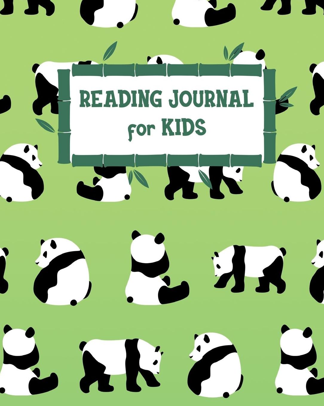 Reading Journal for Kids: Cute, Panda Reading Log for Children - Your Kids Can Keep Track of All the Books They Read - 8x10 with 100 Pages with Reading Review on Each Page