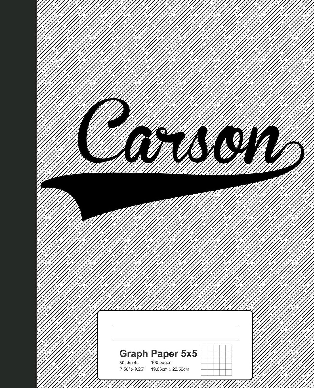 Graph Paper 5x5: CARSON Notebook