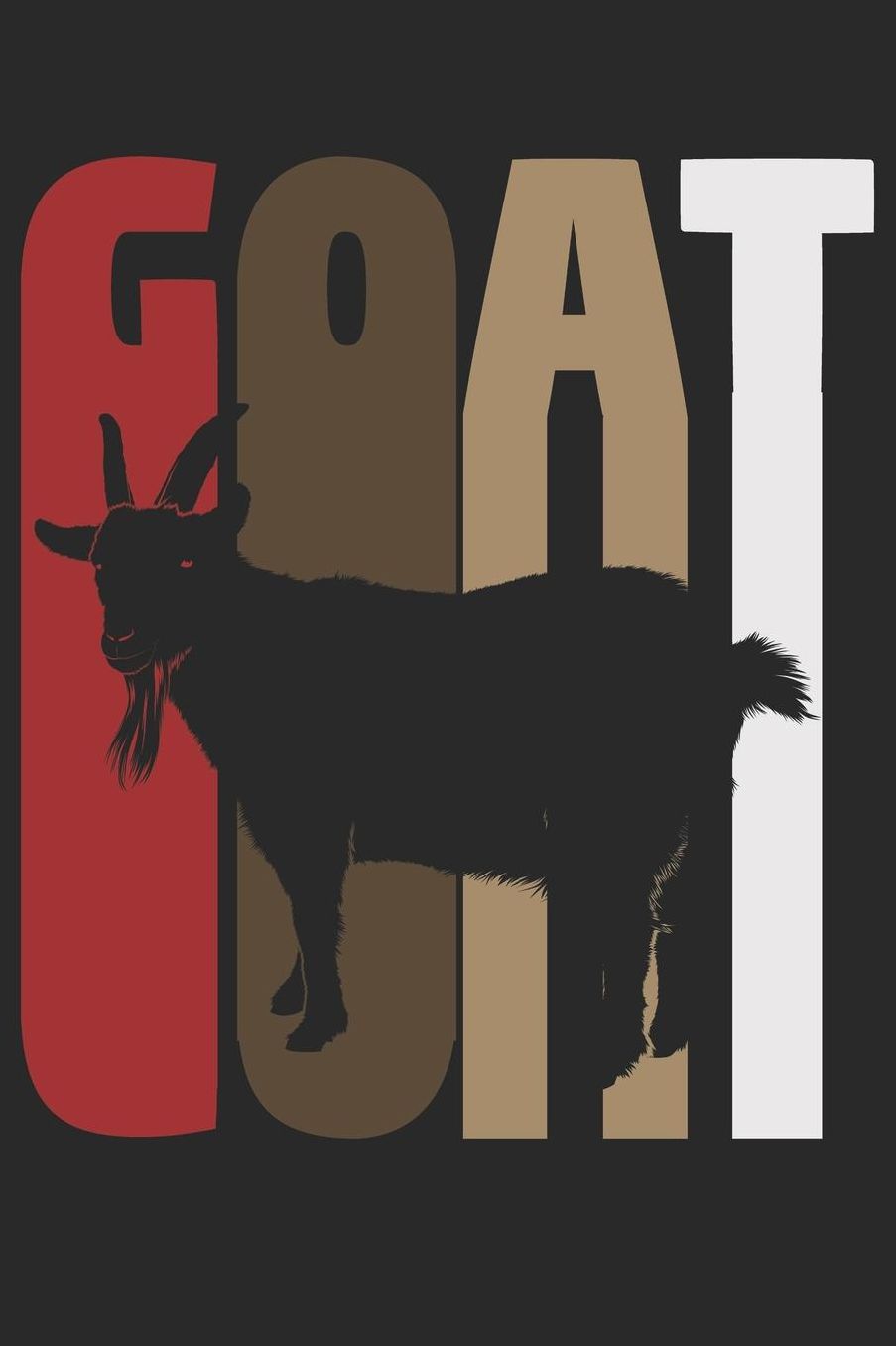 Goat Notebook - Vintage Goat Diary - Funny Goat Lover Gift - Goat Journal: Medium College-Ruled Journey Diary, 110 page, Lined, 6x9 (15.2 x 22.9 cm)