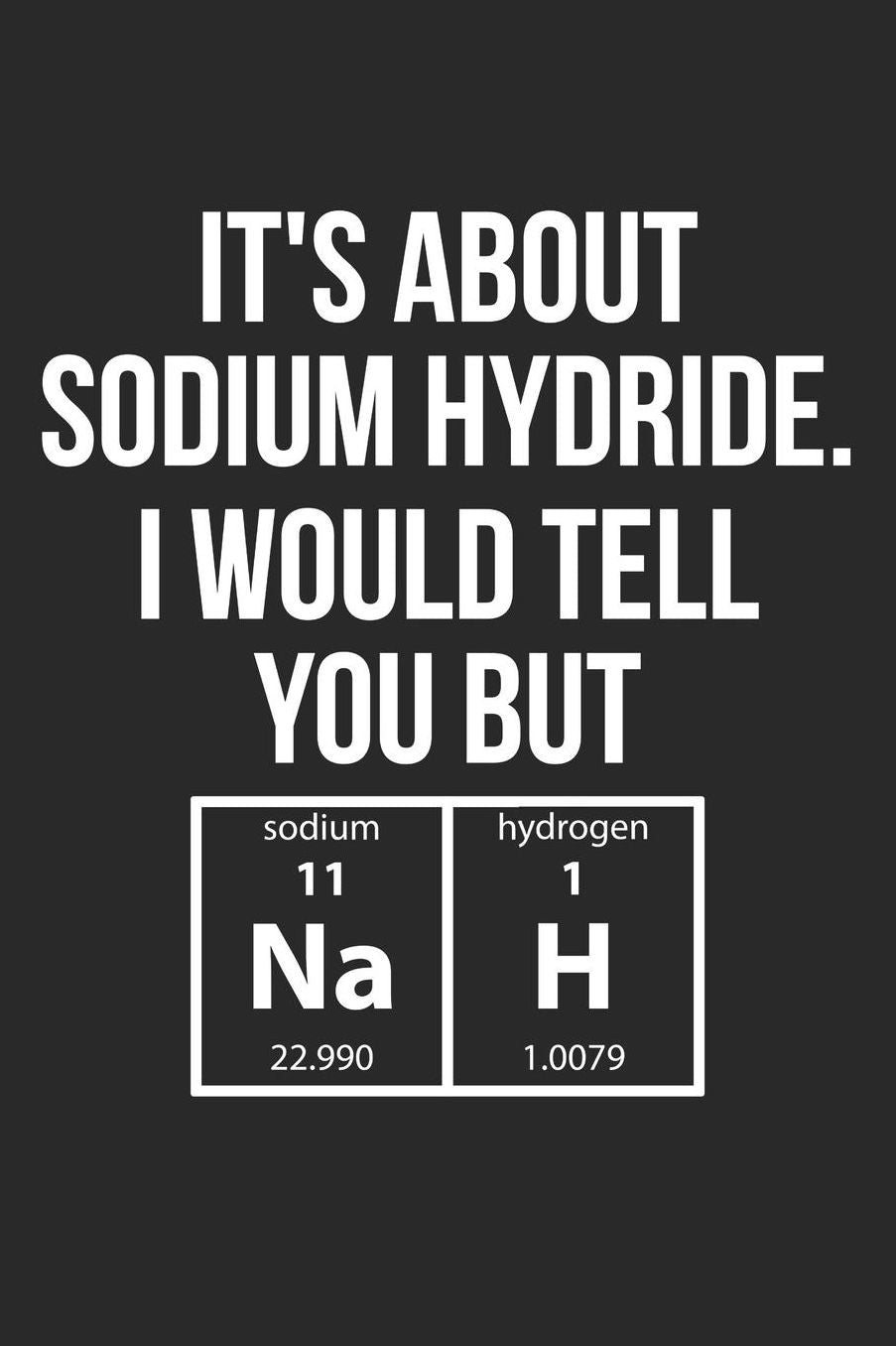 Science Puns Notebook - Sodium Hydride NaH Pun Funny Science Chemistry - Science Puns Journal: Medium College-Ruled Journey Diary, 110 page, Lined, 6x9 (15.2 x 22.9 cm)