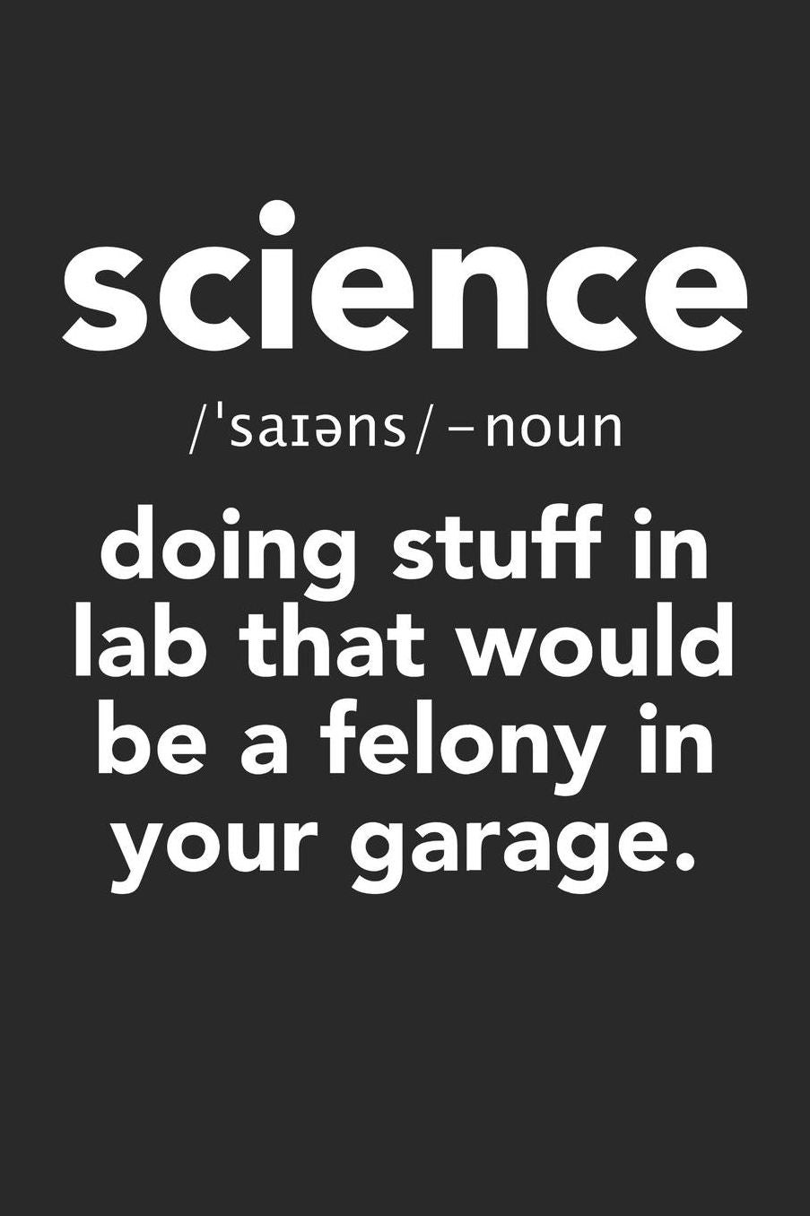 Science Puns Notebook - Science Definition Funny Science Puns Nerd - Science Puns Journal: Medium College-Ruled Journey Diary, 110 page, Lined, 6x9 (15.2 x 22.9 cm)