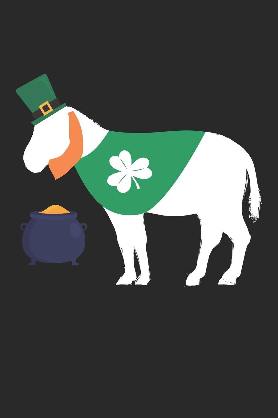 St. Patrick's Day Notebook - St. Patrick's Day Gift for Animal Lover - St. Patrick's Day Donkey Journal - Donkey Diary: Medium College-Ruled Journey Diary, 110 page, Lined, 6x9 (15.2 x 22.9 cm)