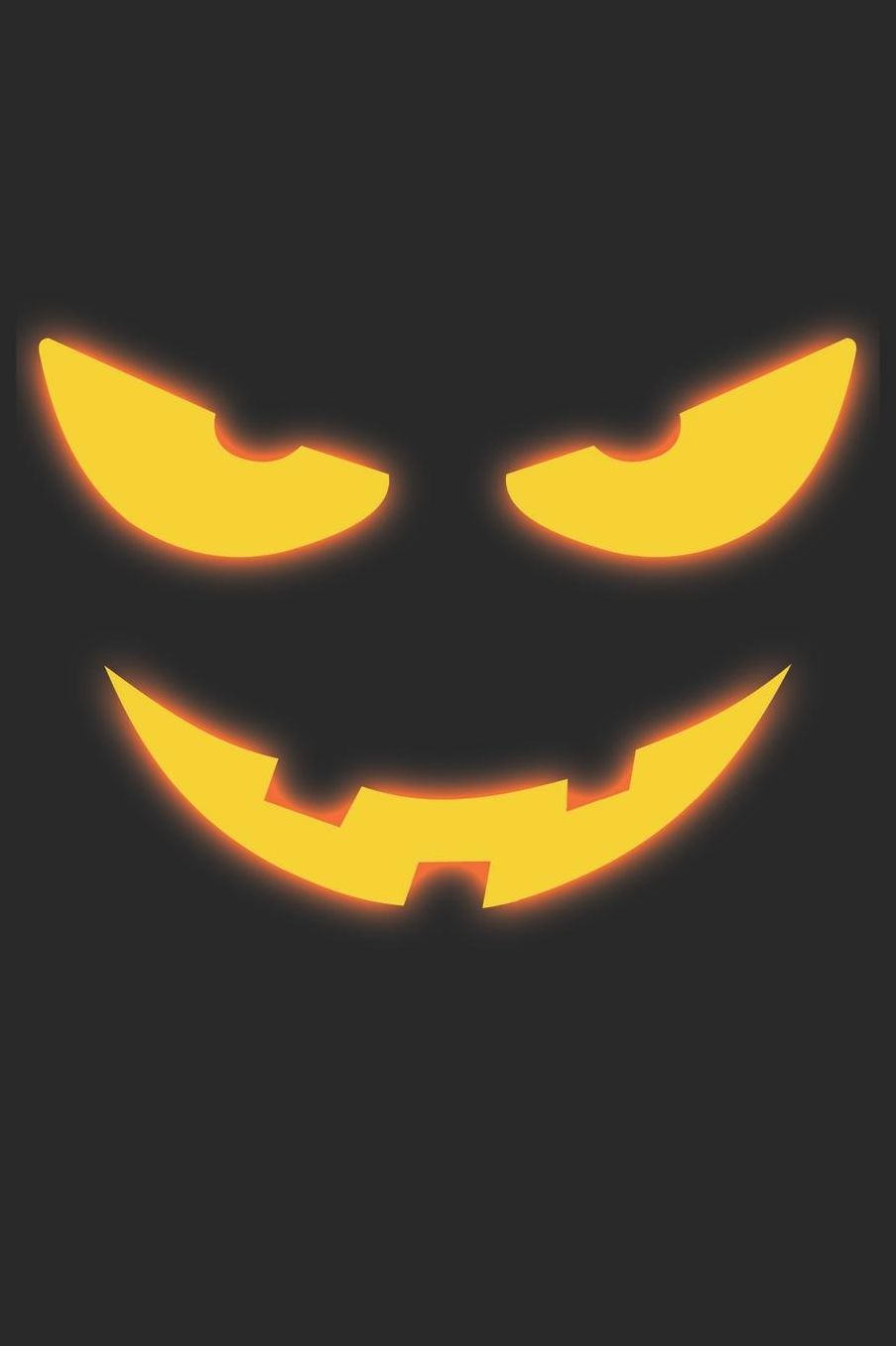 Halloween Notebook - Yellow Scary Face Halloween for Boys and Girls - Halloween Journal - Halloween Diary: Medium College-Ruled Journey Diary, 110 page, Lined, 6x9 (15.2 x 22.9 cm)