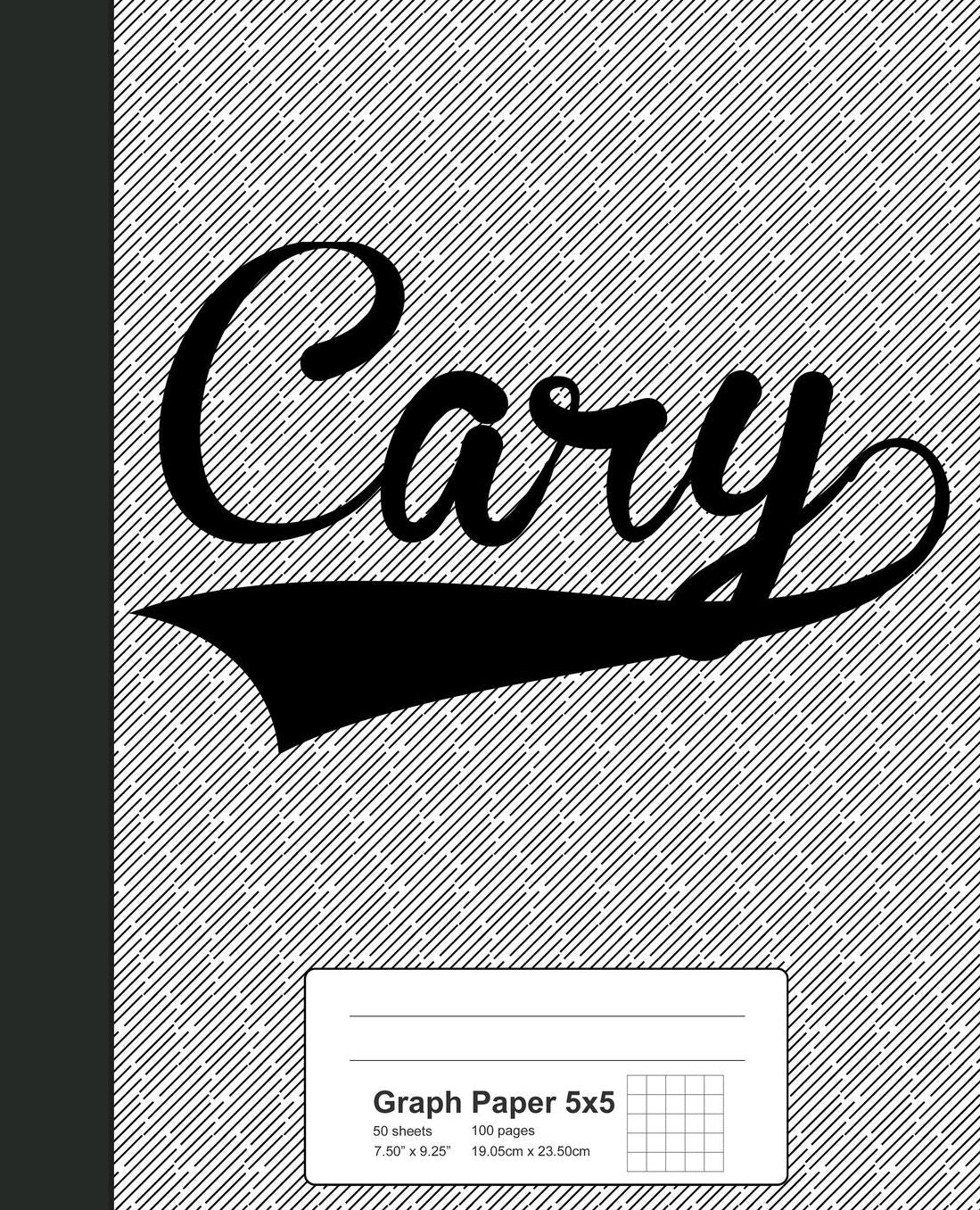 Graph Paper 5x5: CARY Notebook