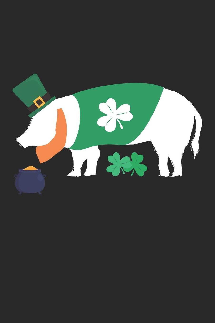 St. Patrick's Day Notebook - St. Patrick's Day Gift for Animal Lover - St. Patrick's Day Pig Journal - Pig Diary: Medium College-Ruled Journey Diary, 110 page, Lined, 6x9 (15.2 x 22.9 cm)