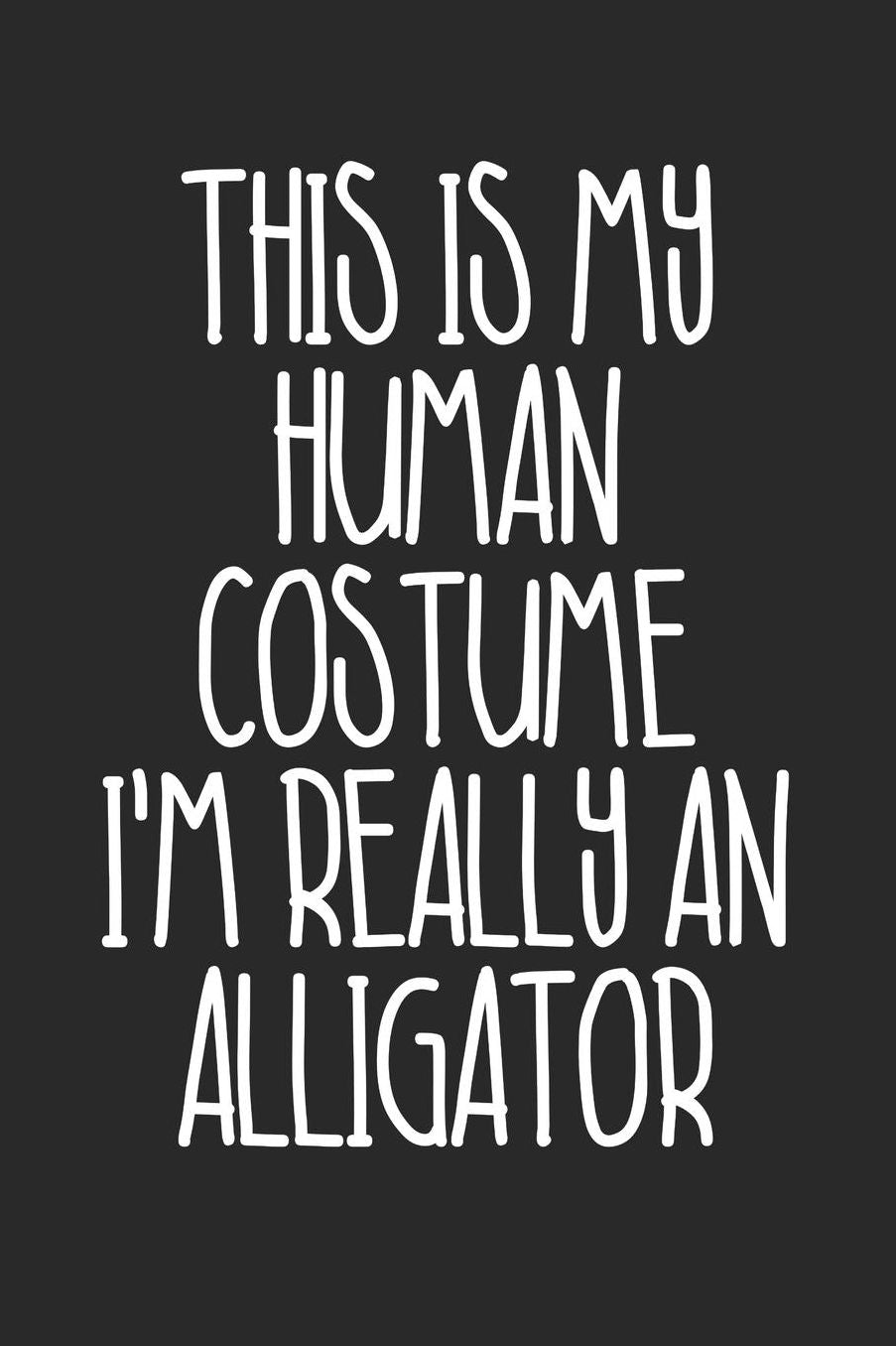Halloween Notebook - Halloween Gift for Animal Lover - Halloween Alligator Journal - Alligator Diary: Medium College-Ruled Journey Diary, 110 page, Lined, 6x9 (15.2 x 22.9 cm)