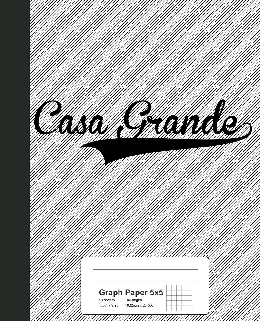 Graph Paper 5x5: CASA GRANDE Notebook