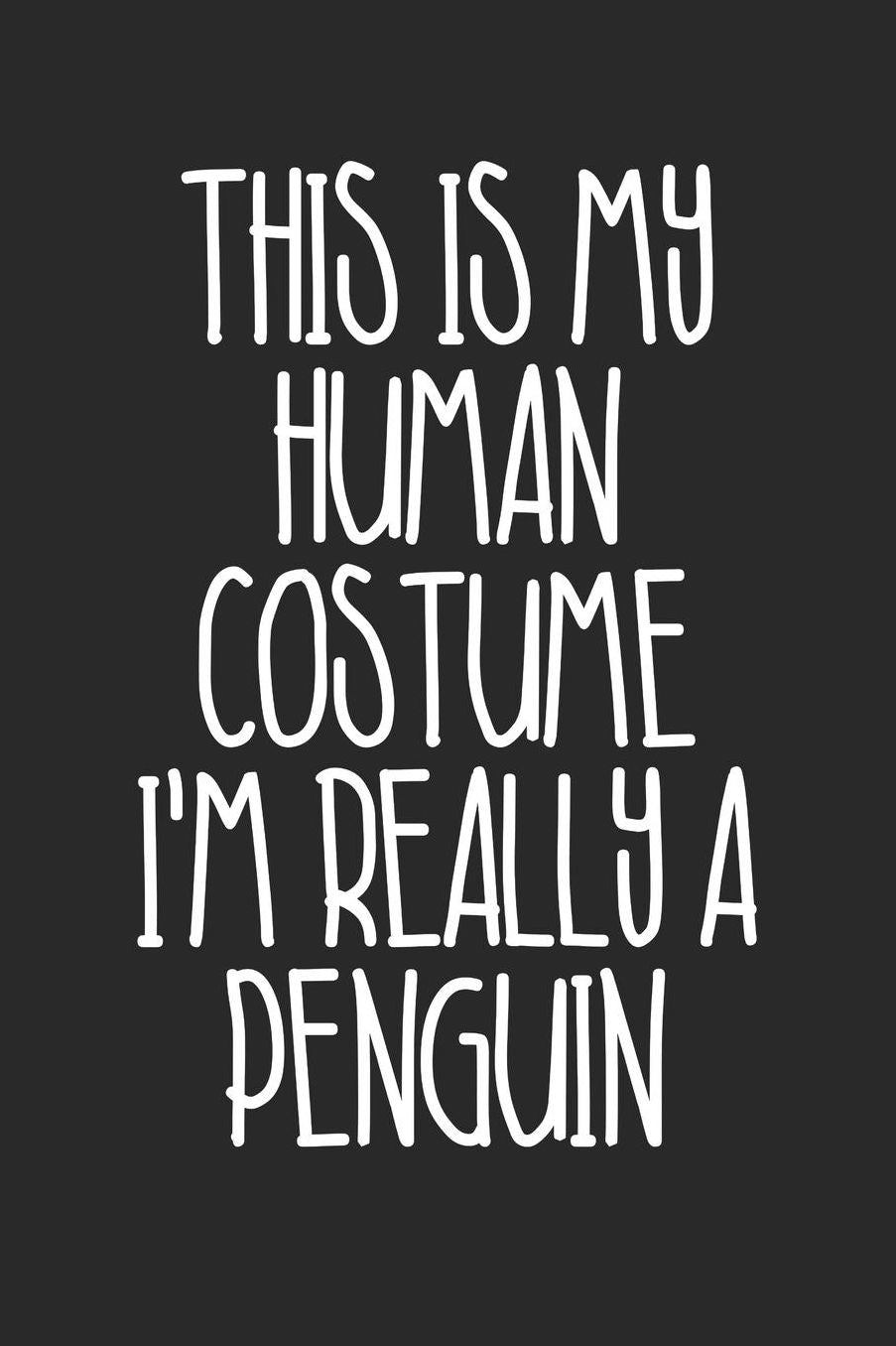 Halloween Notebook - Halloween Gift for Animal Lover - Halloween Penguin Journal - Penguin Diary: Medium College-Ruled Journey Diary, 110 page, Lined, 6x9 (15.2 x 22.9 cm)