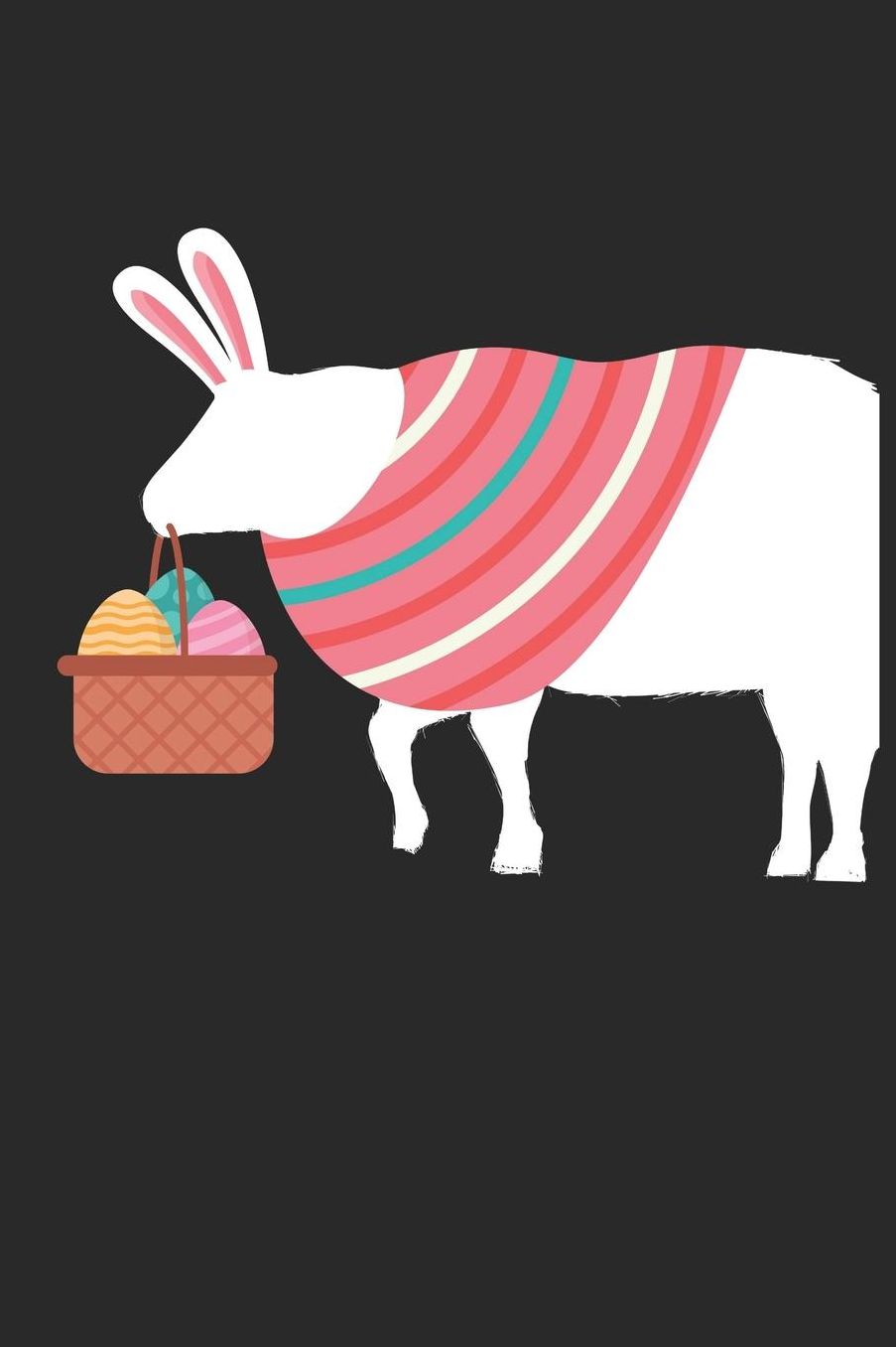 Easter Notebook - Easter Sheep Journal - Easter Gift for Animal Lover - Sheep Diary: Medium College-Ruled Journey Diary, 110 page, Lined, 6x9 (15.2 x 22.9 cm)