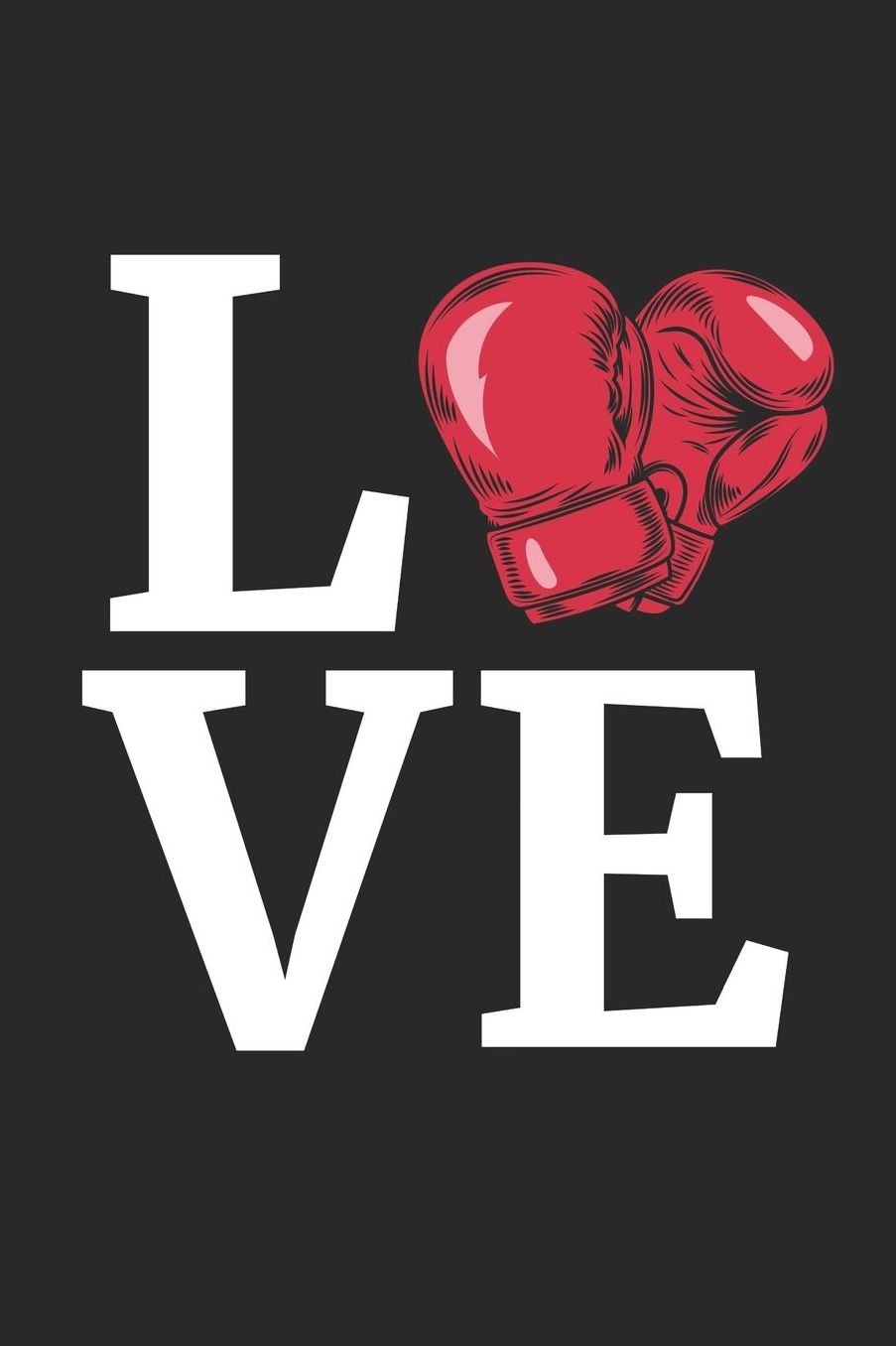 Boxing Notebook - Boxing Gloves 'I Love Boxing' Boxing Boxer Gift - Boxing Journal: Medium College-Ruled Journey Diary, 110 page, Lined, 6x9 (15.2 x 22.9 cm)