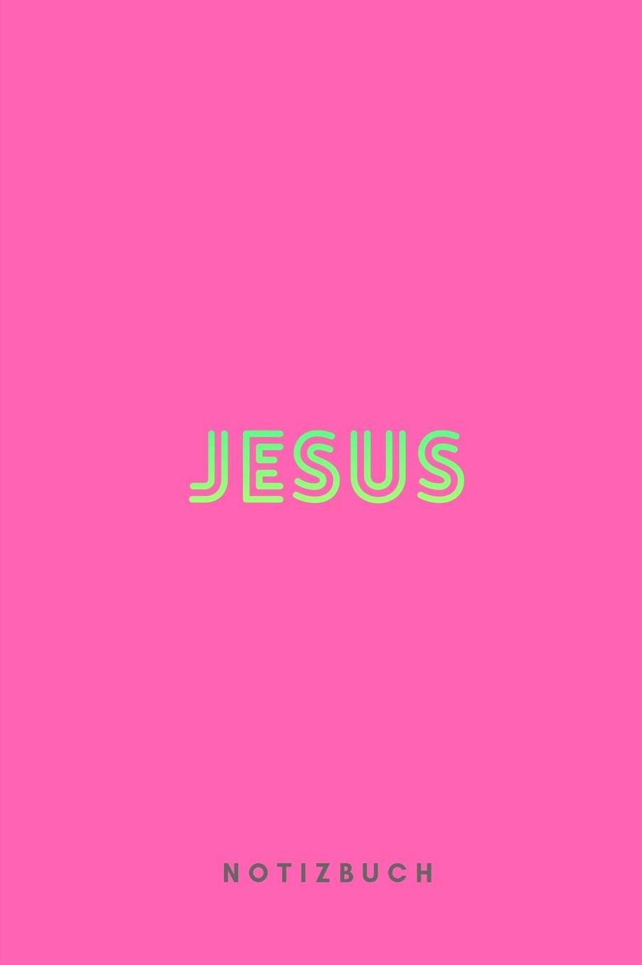 Jesus Notizbuch: Christliches Notizbuch mit Punktraster (dot grid / gepunktet) 110 Seiten zum Gebet Predigt Andacht Christian Notebook Rosa Pink Pop Art
