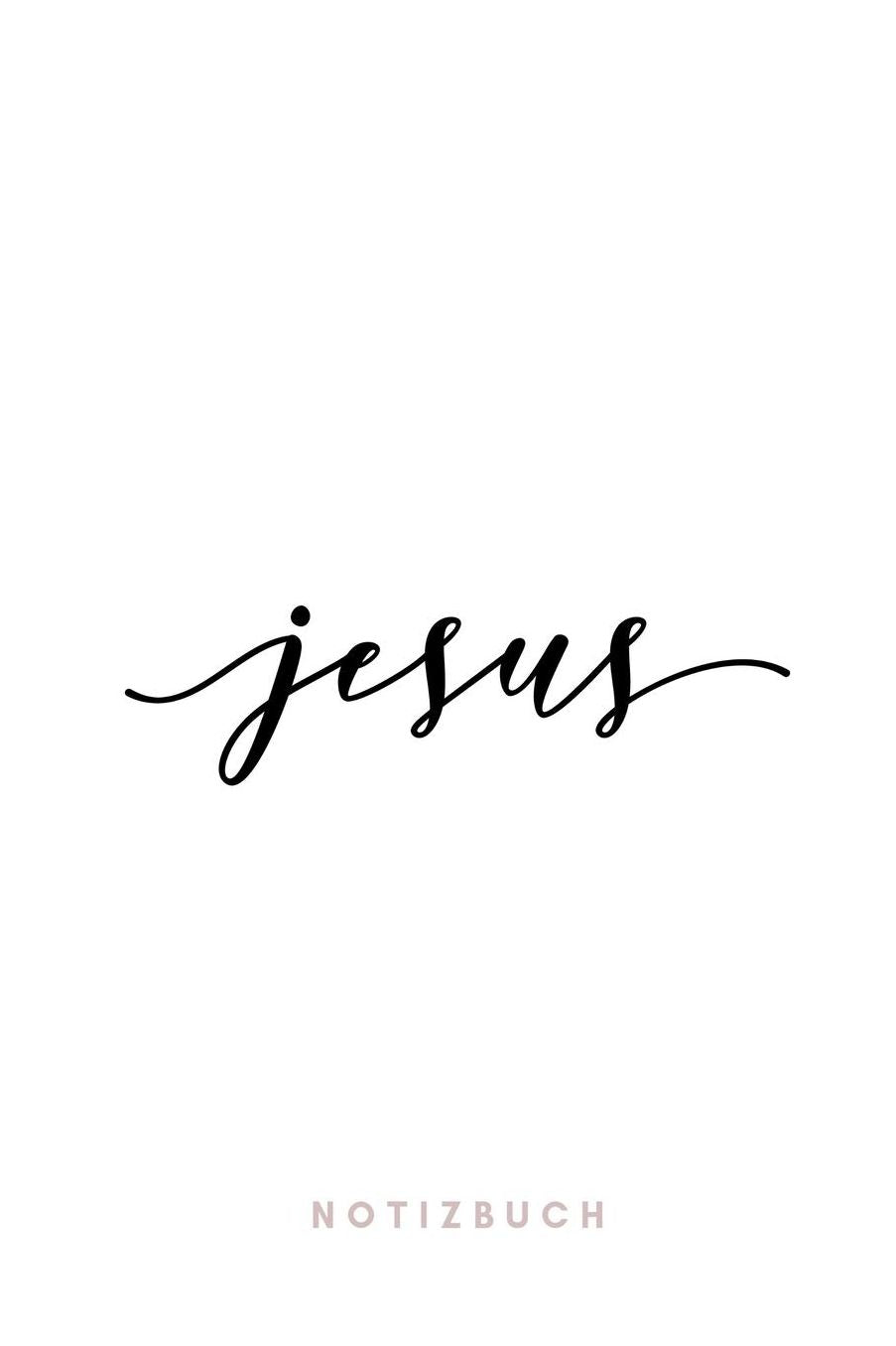 Jesus Notizbuch: Christliches Notizbuch mit Punktraster (dot grid / gepunktet) 110 Seiten zum Gebet Predigt Andacht Christian Notebook Weiï¿½