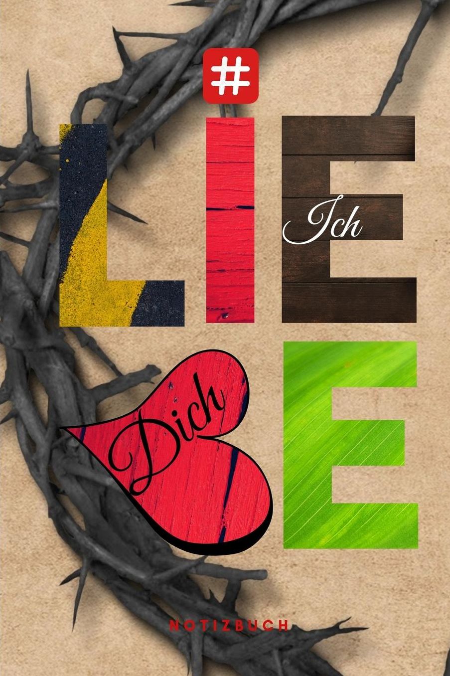 # Ich liebe Dich Notizbuch: Christliches mit Punktraster 110 Seiten zum Gebet Predigt Andacht Christian Notebook Jesus Dornenkrone Ostern