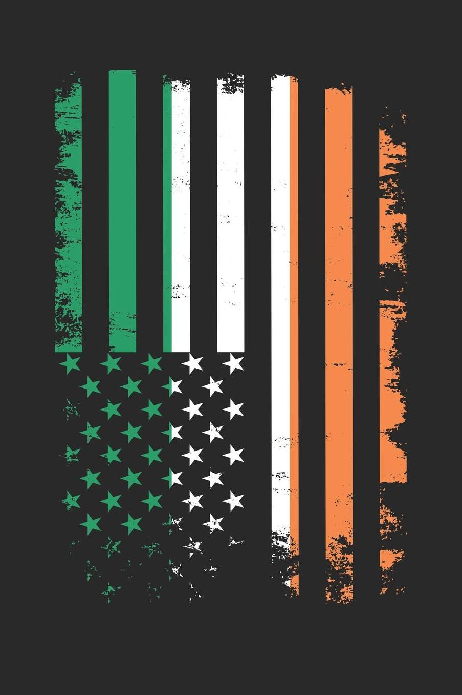 St. Patrick's Day Notebook - Distressed Irish Flag Ireland St. Patrick's Day - St. Patrick's Day Journal: Medium College-Ruled Journey Diary, 110 page, Lined, 6x9 (15.2 x 22.9 cm)