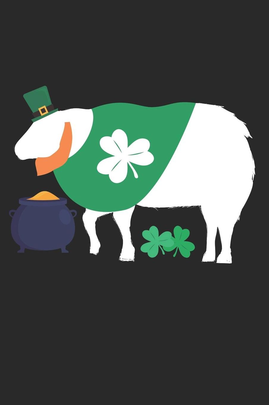 St. Patrick's Day Notebook - St. Patrick's Day Gift for Animal Lover - St. Patrick's Day Sheep Journal - Sheep Diary: Medium College-Ruled Journey Diary, 110 page, Lined, 6x9 (15.2 x 22.9 cm)