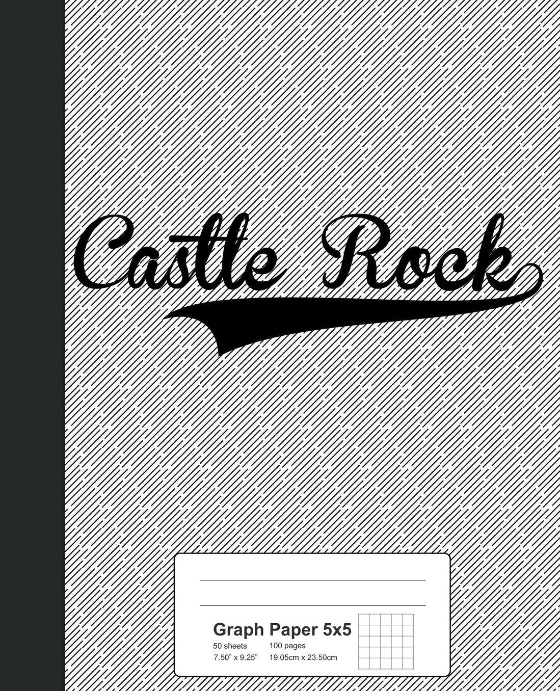 Graph Paper 5x5: CASTLE ROCK Notebook