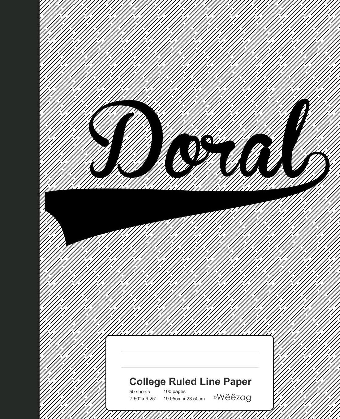 College Ruled Line Paper: DORAL Notebook
