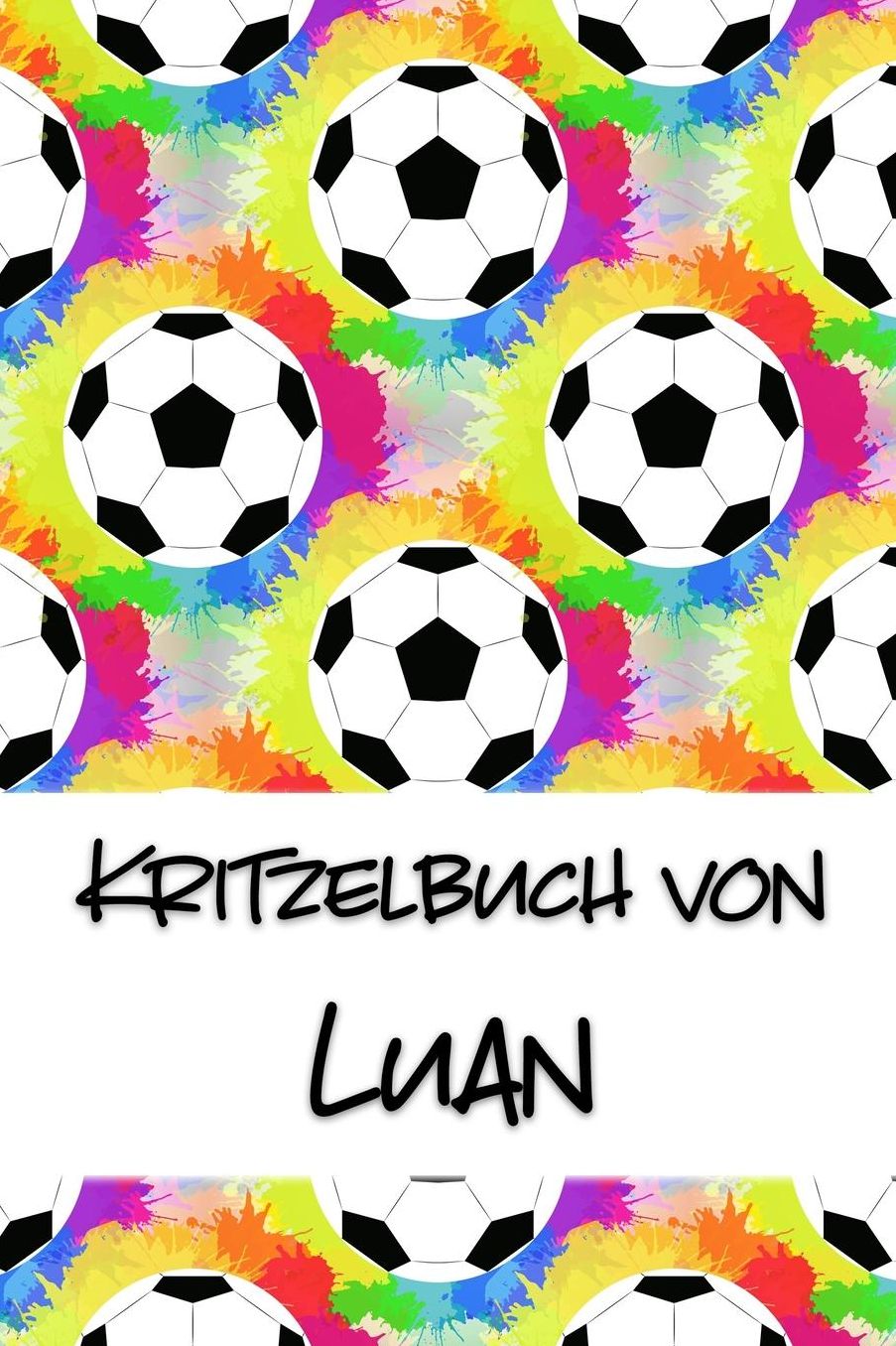 Kritzelbuch von Luan: Kritzel- und Malbuch mit leeren Seiten fï¿½r deinen personalisierten Vornamen