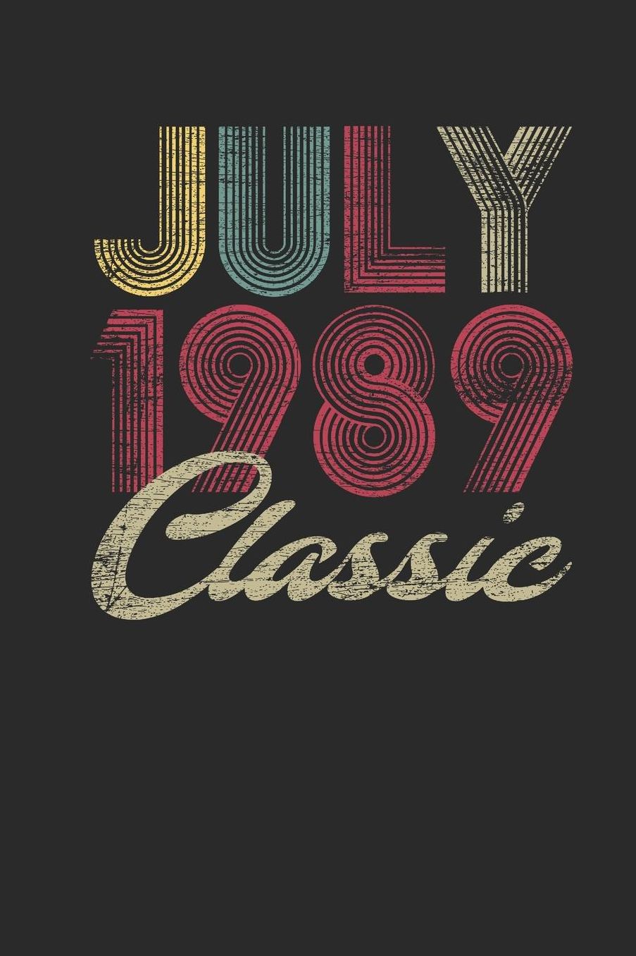 Classic July 1989: Graph Ruled Notebook / Journal (6 X 9 - 5 X 5 Graph Ruled) - July Birthday Gift and July Anniversary Gift