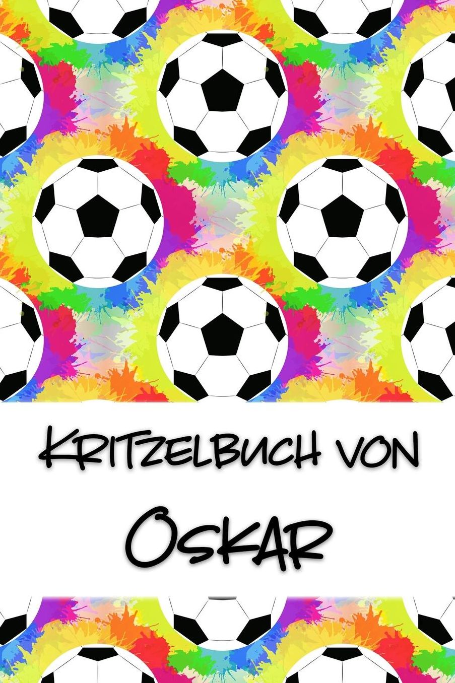 Kritzelbuch von Oskar: Kritzel- und Malbuch mit leeren Seiten fï¿½r deinen personalisierten Vornamen