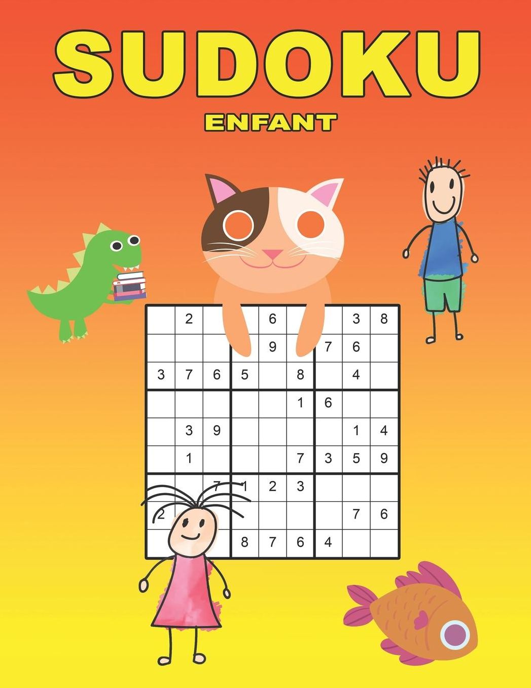Sudoku enfant: 150 puzzles faciles - moyen - difficiles avec des solutions - Pour les dï¿½butants et les joueurs avancï¿½s - Niveau 1 et 2