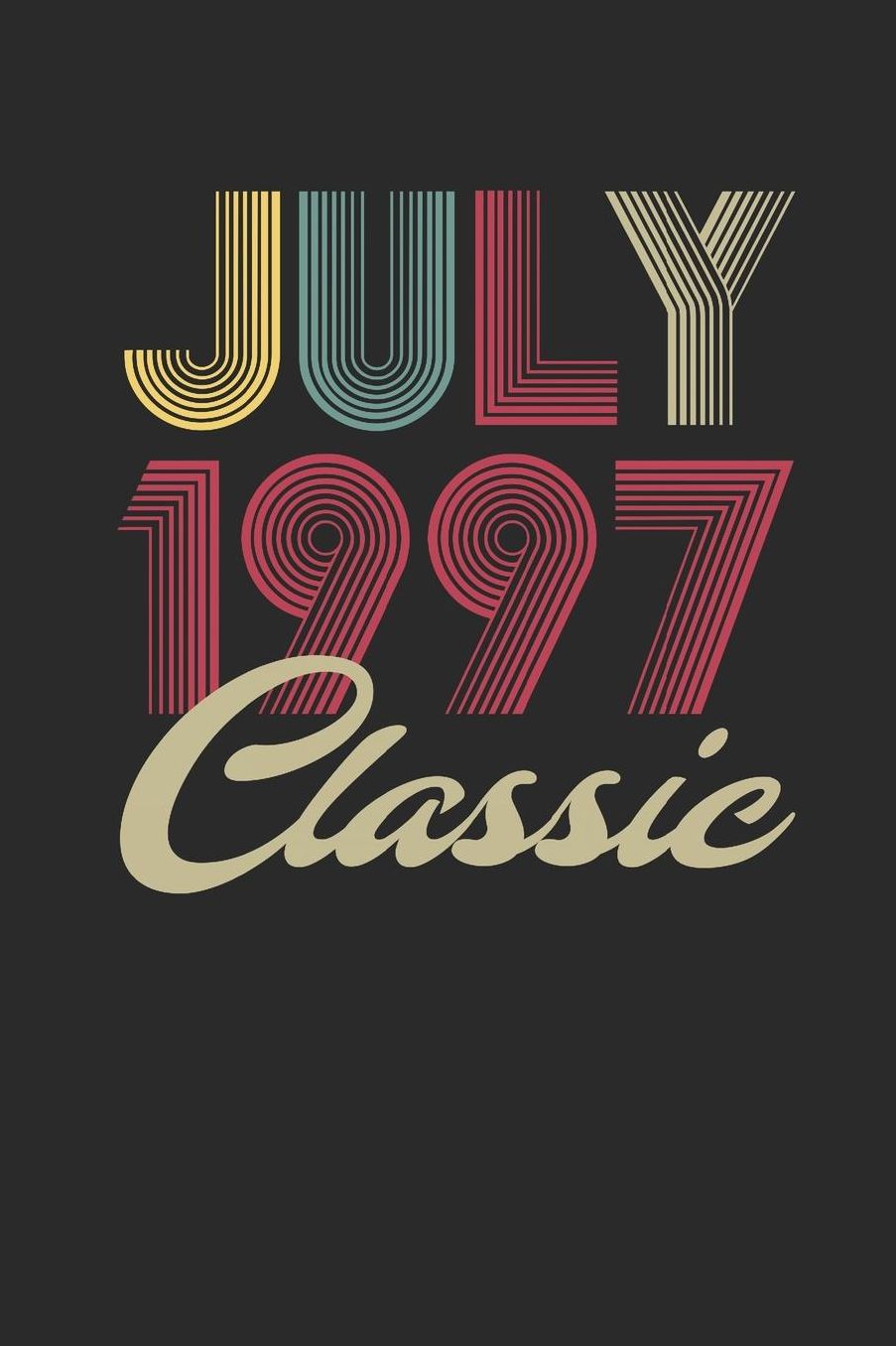 Classic July 1997: Graph Paper Journal (6 X 9 - 120 Pages/ 5 Squares per inch) for Birthday Gift Idea