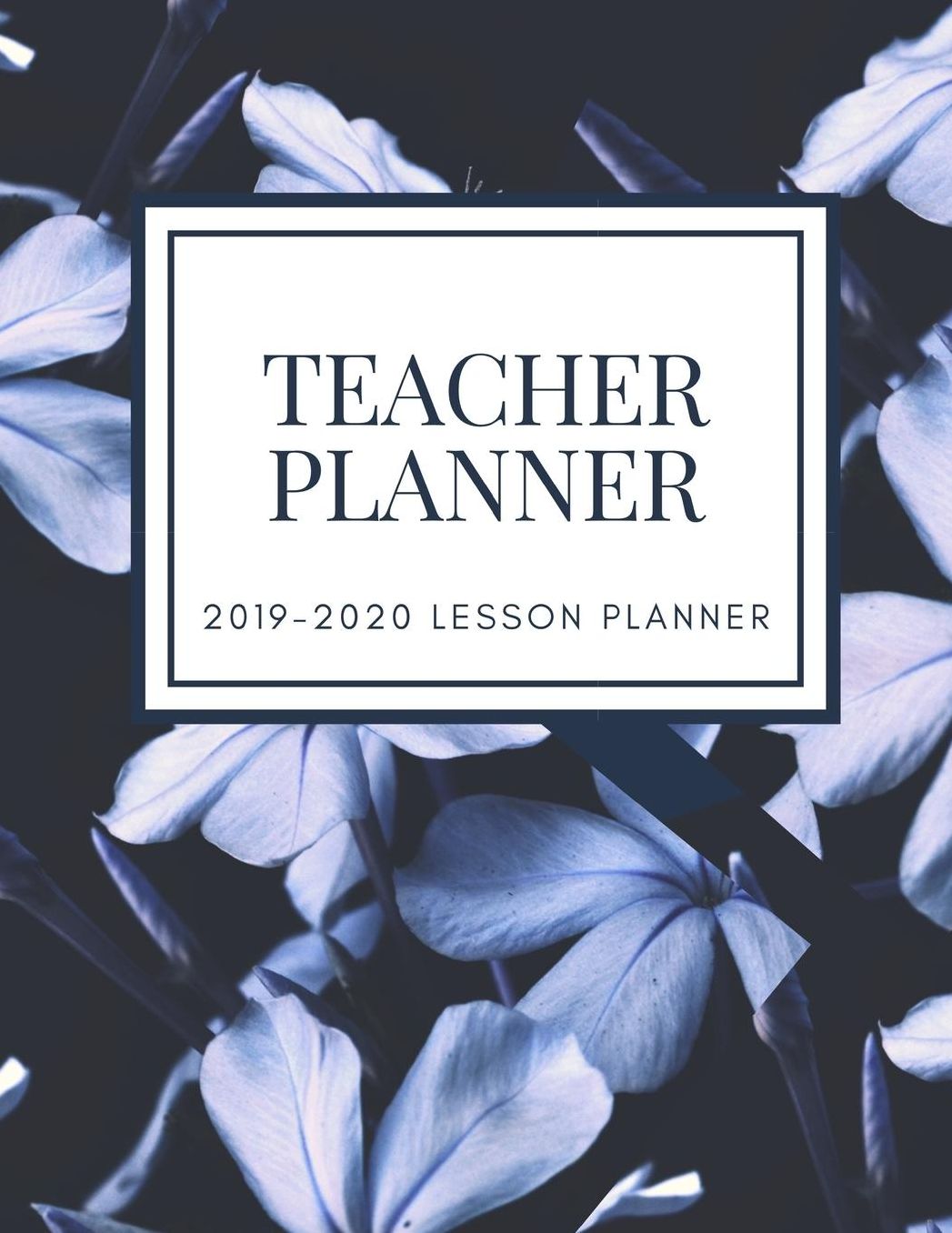 Lesson Planner for Teachers: Weekly and Monthly Teacher Planner Academic Year Lesson Plan and Record Book with Floral Cover (July through June)