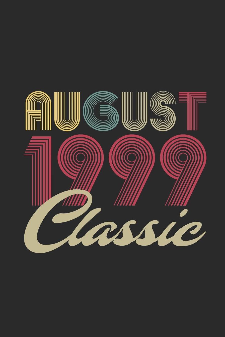 Classic August 1999: Dotted Bullet Grid Notebook - Journal for August Birthday Gift Idea