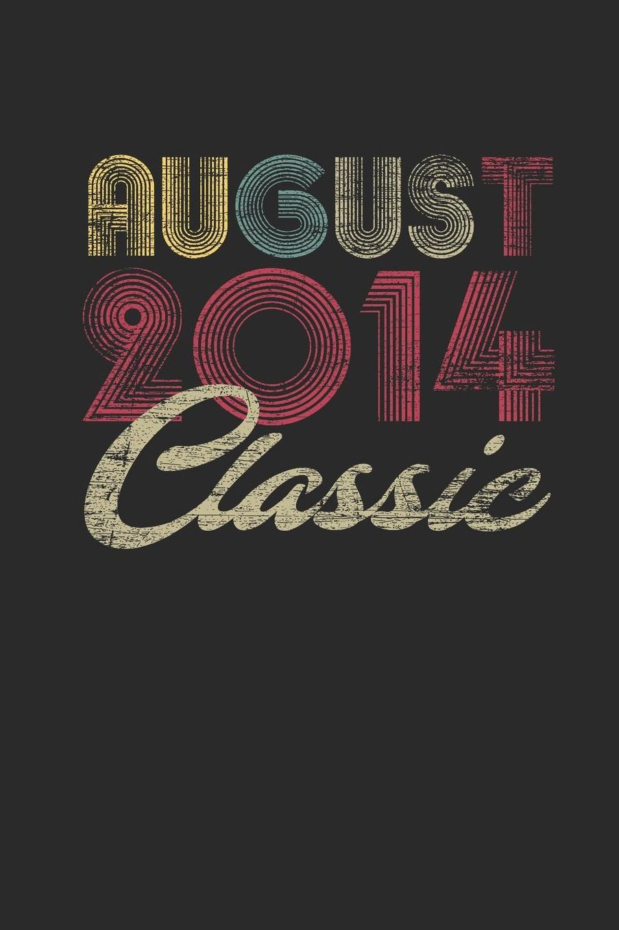 Classic August 2014: Dotted Bullet Grid Notebook / Journal (6 X 9) - August Birthday Gift and August Anniversary Gift