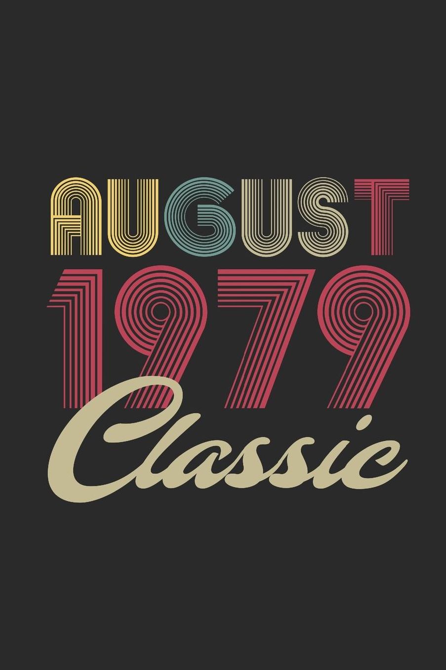 Classic August 1979: Graph Ruled Notebook - Journal for August Birthday Gift Idea