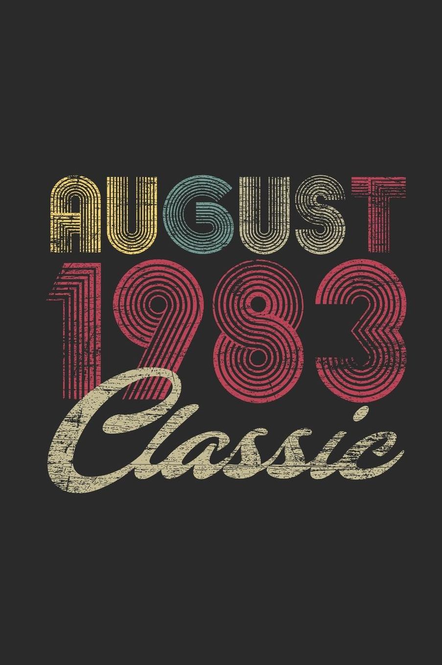 Classic August 1983: Graph Paper Notebook / Journal (6 X 9 - 5 Squares per inch - 120 Pages) - August Birthday Gift Idea