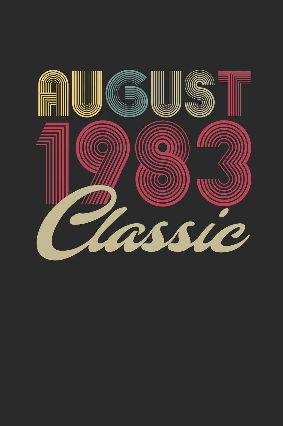 Classic August 1983: Graph Paper Notebook - Happy Birthday Gift or Happy Anniversary Gift Idea