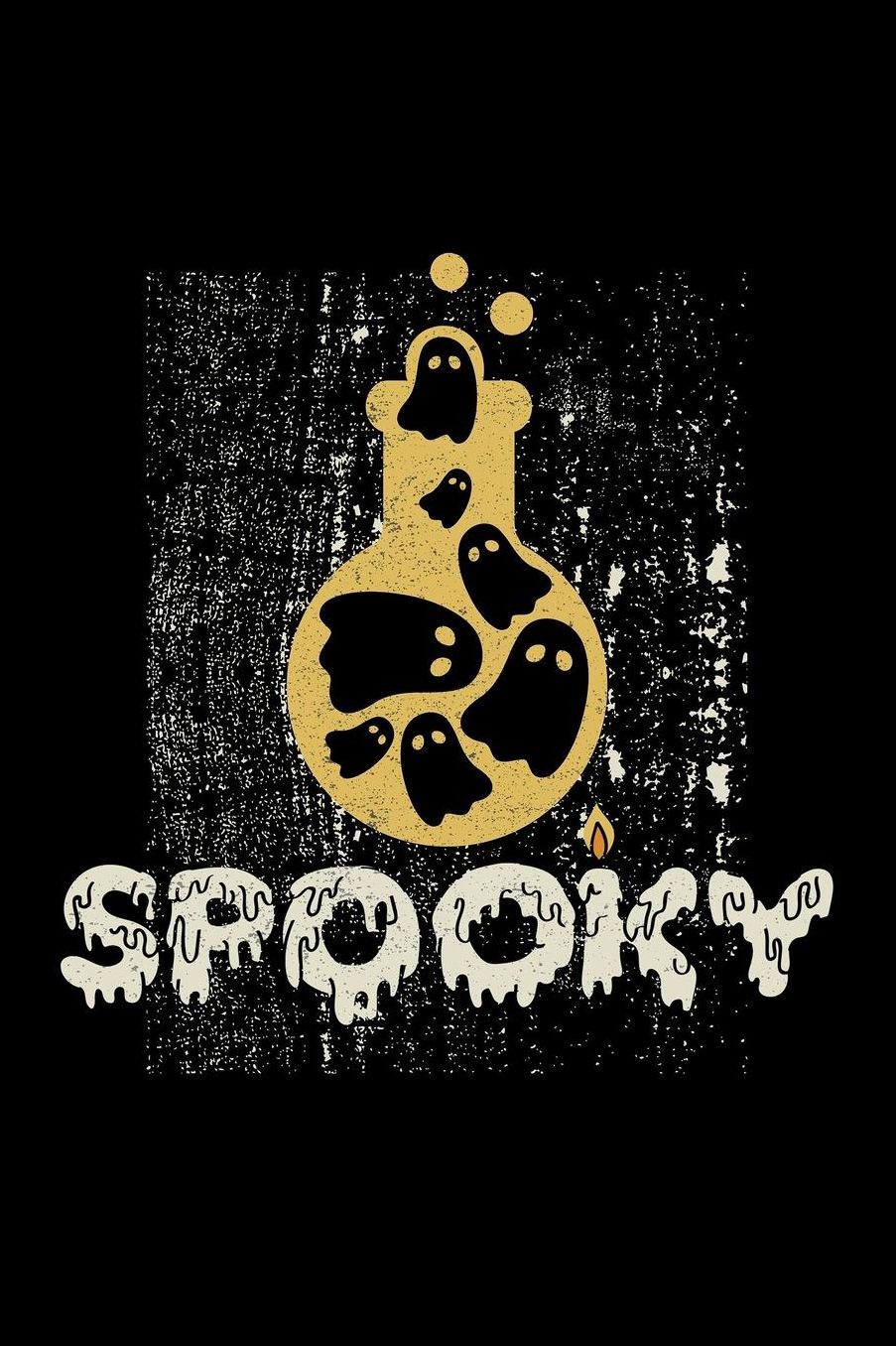Spooky: Blank Paper Sketch Book - Artist Sketch Pad Journal for Sketching, Doodling, Drawing, Painting or Writing