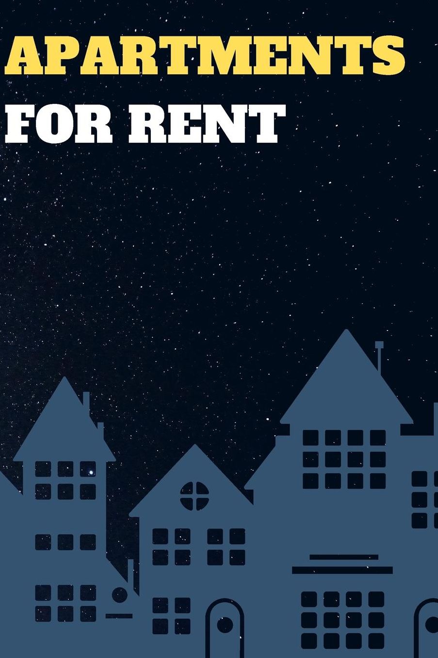Apartments for Rent: Blank Lined Journal Notebook Diary Logbook Planner Gift