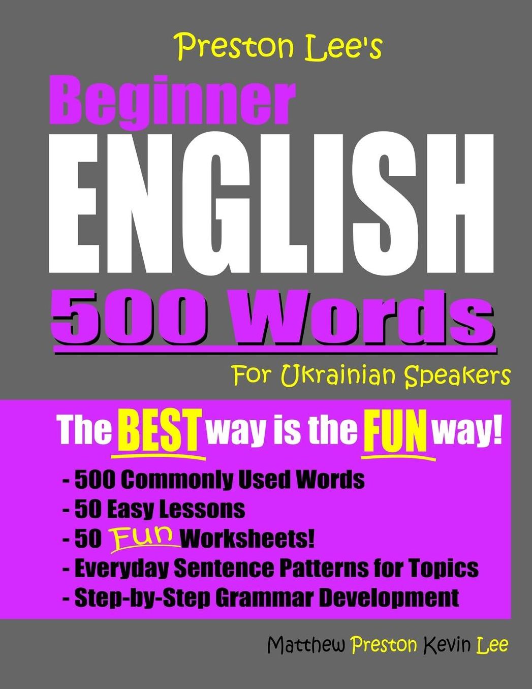 Preston Lee's Beginner English 500 Words For Ukrainian Speakers