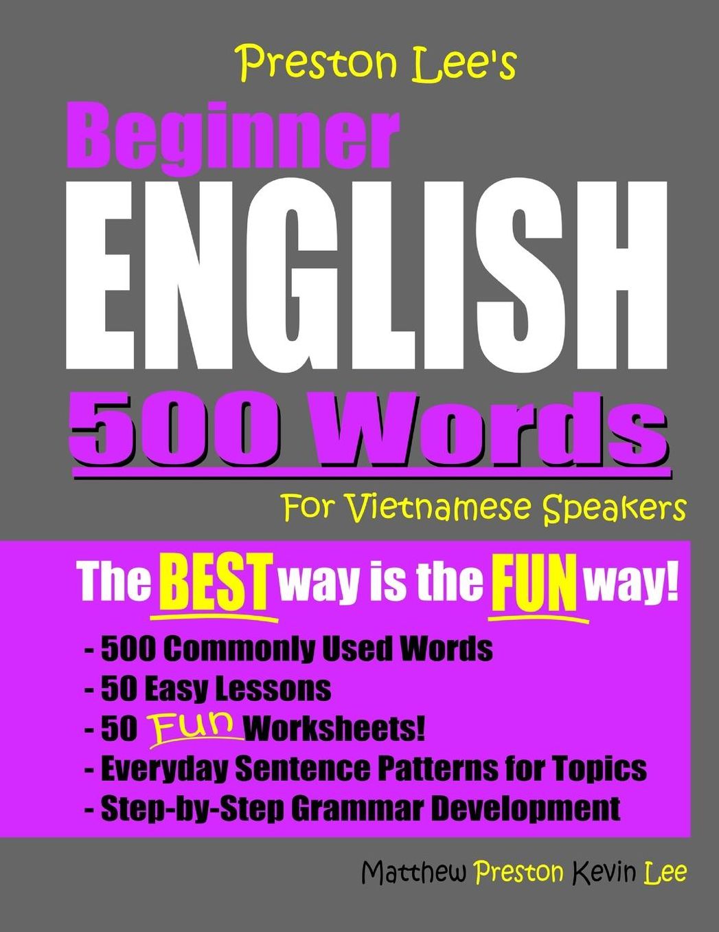 Preston Lee's Beginner English 500 Words For Vietnamese Speakers