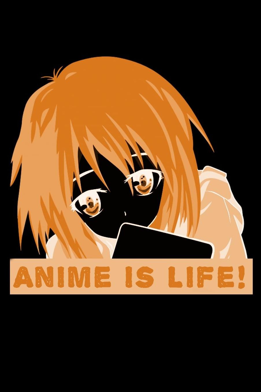 Anime Is Life Orange: Shopping List Book
