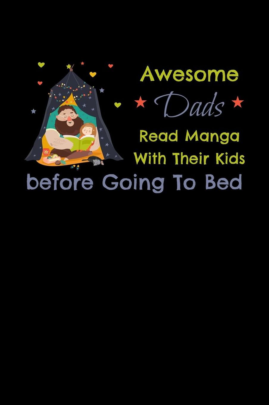 Awesome Dads Read Manga With Their Kids Before Going To Bed: Shopping List Book
