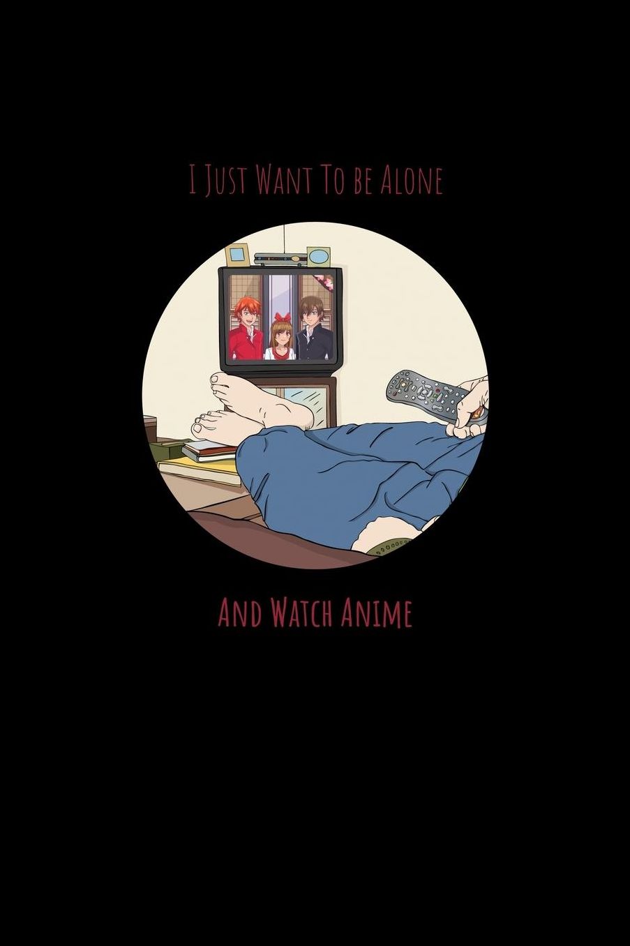 I Just Want To Be Alone And Watch Anime: Shopping List Book