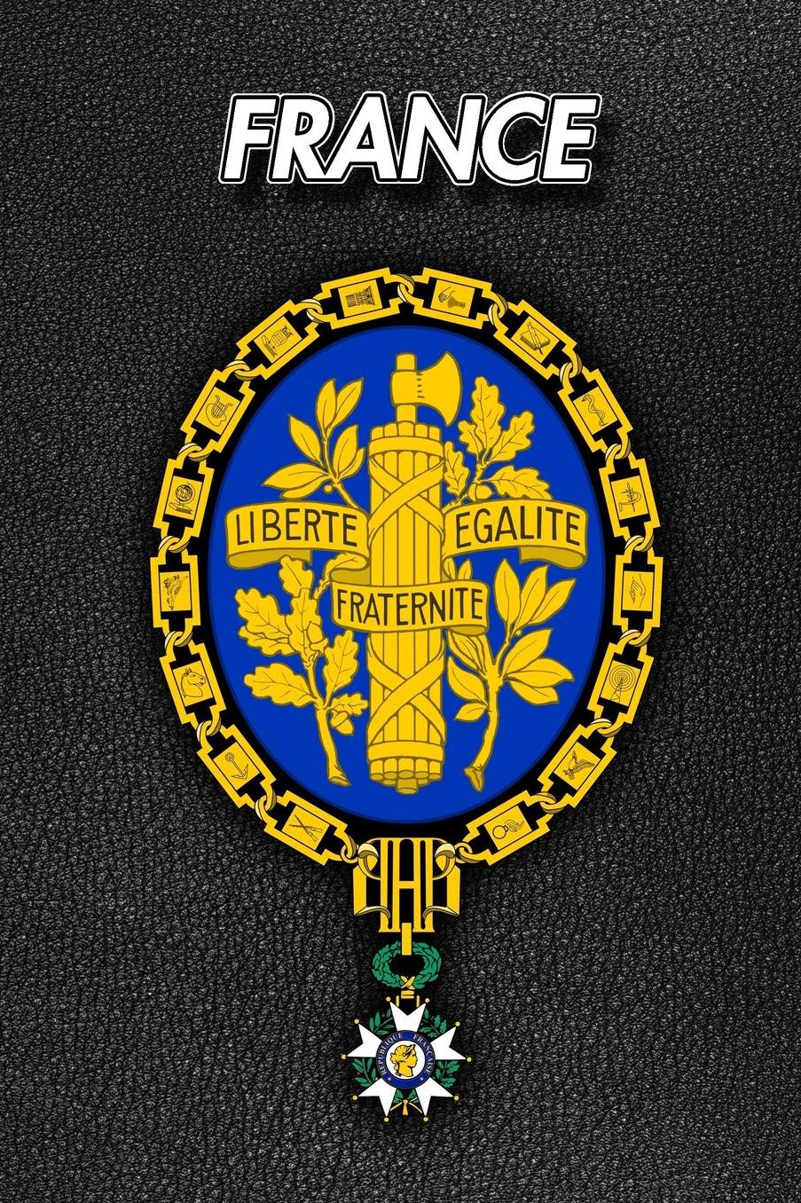 France: Coat of Arms 2020 Weekly Calendar 12 Months 107 pages 6 x 9 in. Planner Diary Organizer Agenda Appointment Half Spread Wide Ruled Pages