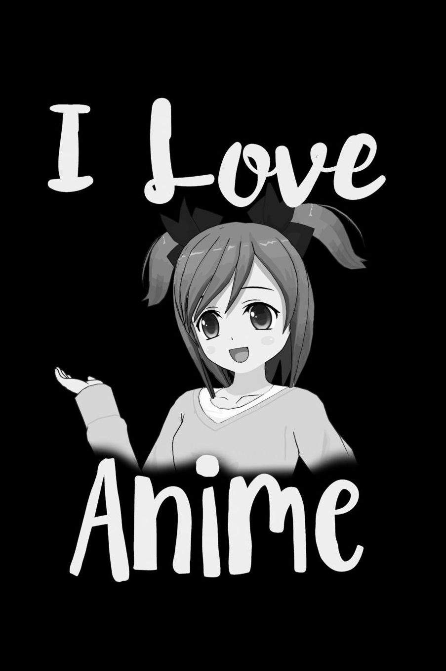 I Love Anime Girl: Shopping List Book