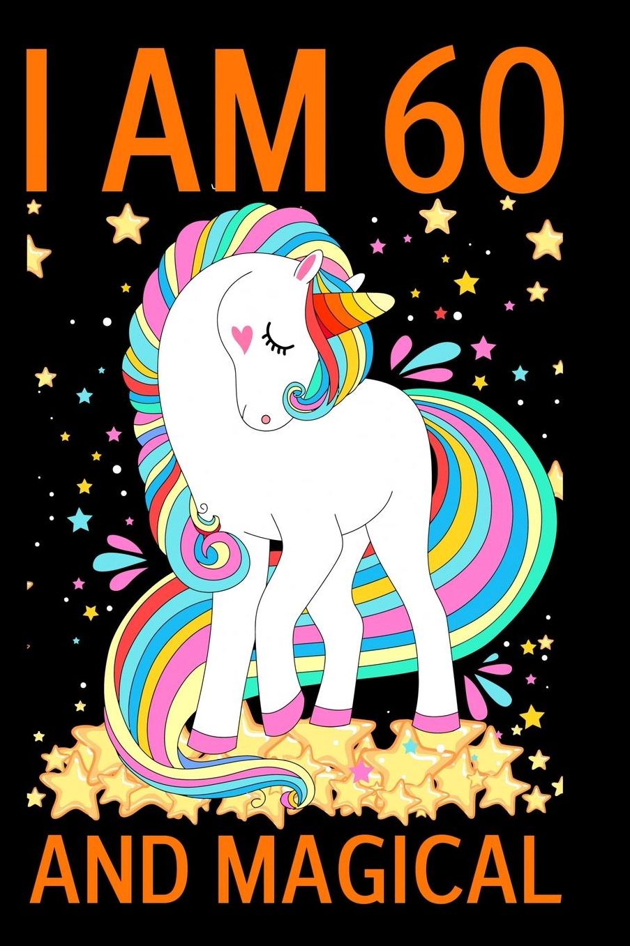 I am 60 and Magical: Cute Happy Birthday 9 Years Old Unicorn Journal Notebook for Kids, Birthday Unicorn Journal for Girls, Writing Pages 9 Year Old Birthday Gift for Girls