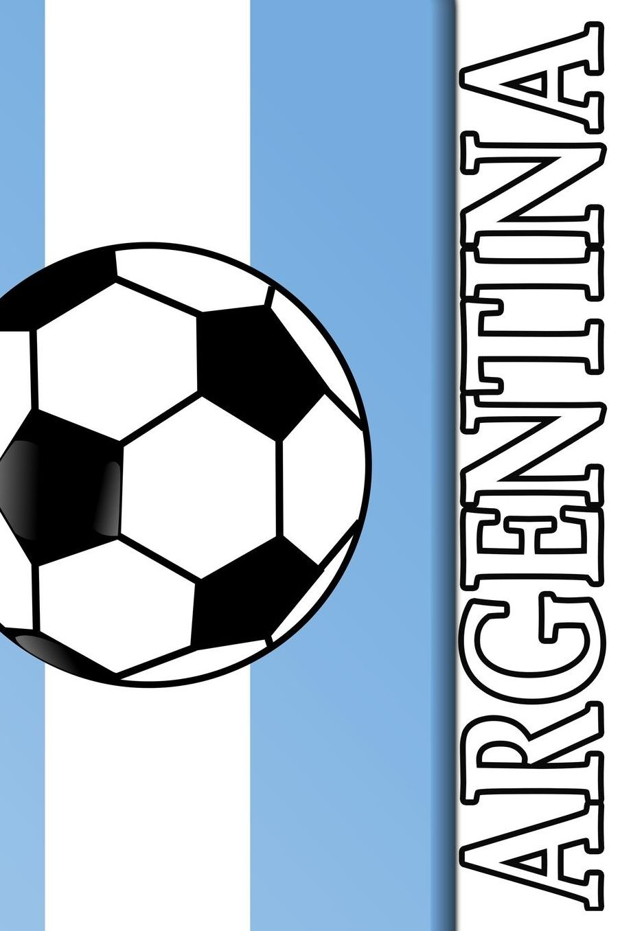 Fuï¿½ball Notizbuch: A5 Notizheft Punkteraster fï¿½r deine Fussball Notizen I Fuï¿½ballmannschaft Argentinien I Notizheft, Tagebuch, Taktikblock zum erstellen von Taktiken und Spielzï¿½gen Geschenk fï¿½r Coach, Trainer