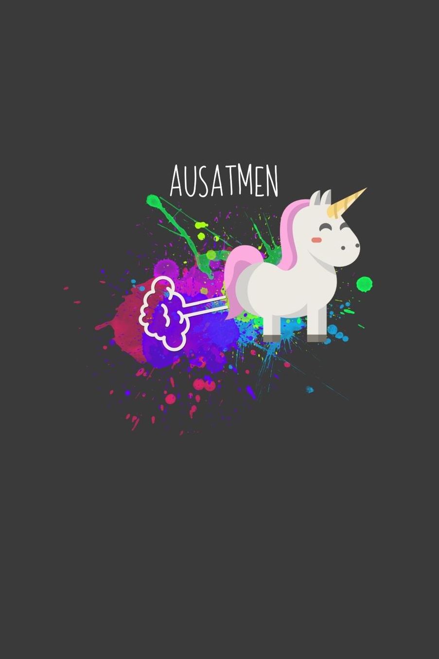 Ausatmen: Einhorn Liniertes DinA 5 Notizbuch fï¿½r Musikerinnen und Musiker Musik Notizheft