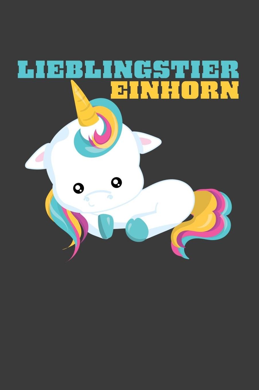 Lieblingstier Einhorn: Einhorn Liniertes DinA 5 Notizbuch fï¿½r Musikerinnen und Musiker Musik Notizheft