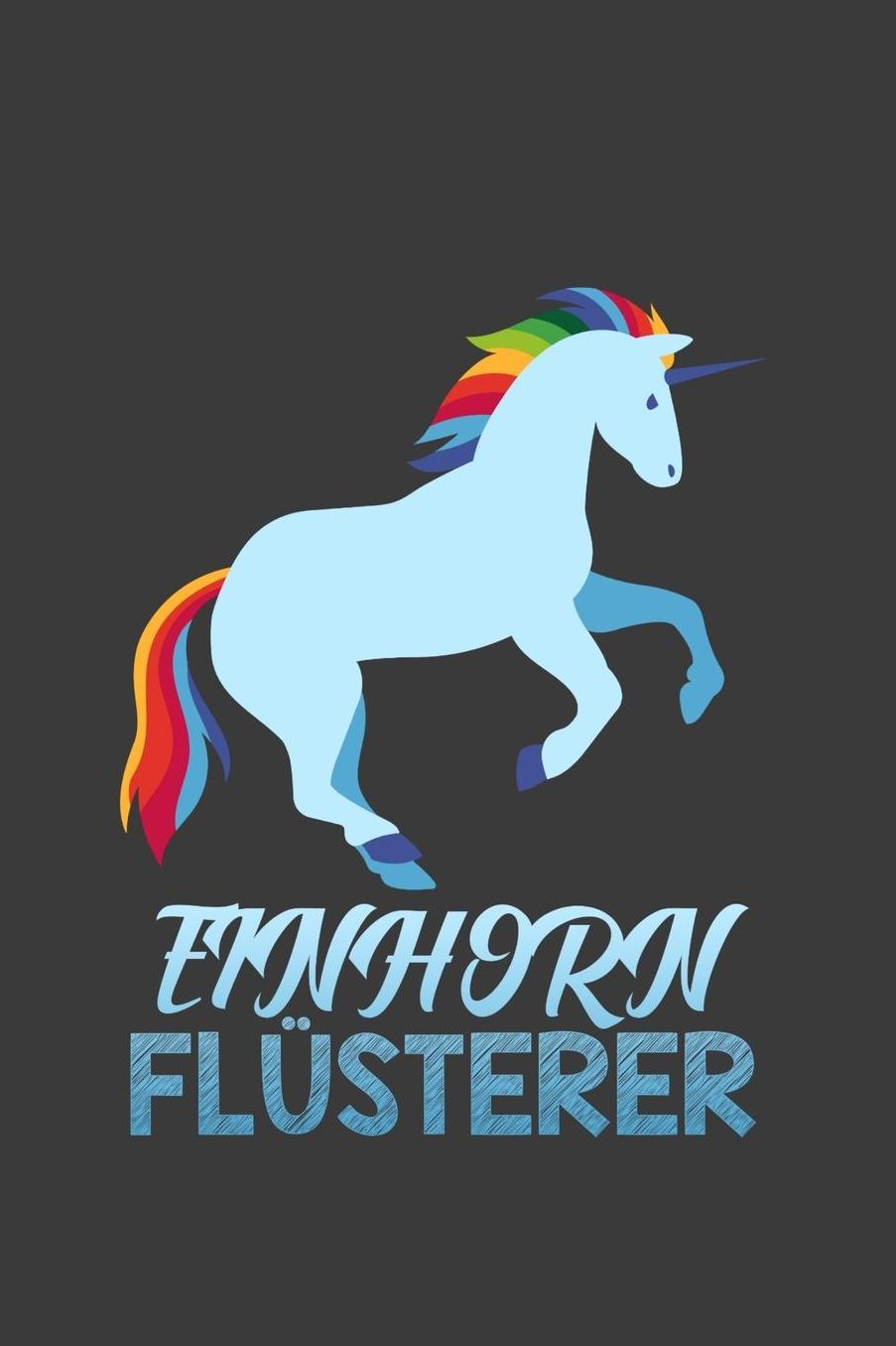Einhorn Flï¿½sterer: Einhorn Liniertes DinA 5 Notizbuch fï¿½r Musikerinnen und Musiker Musik Notizheft