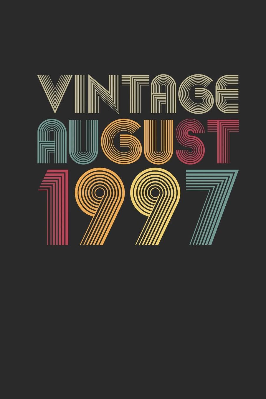 Vintage August 1997: Dotted Bullet Journal (6 X 9 -120 Pages) for Birthday Gift Idea