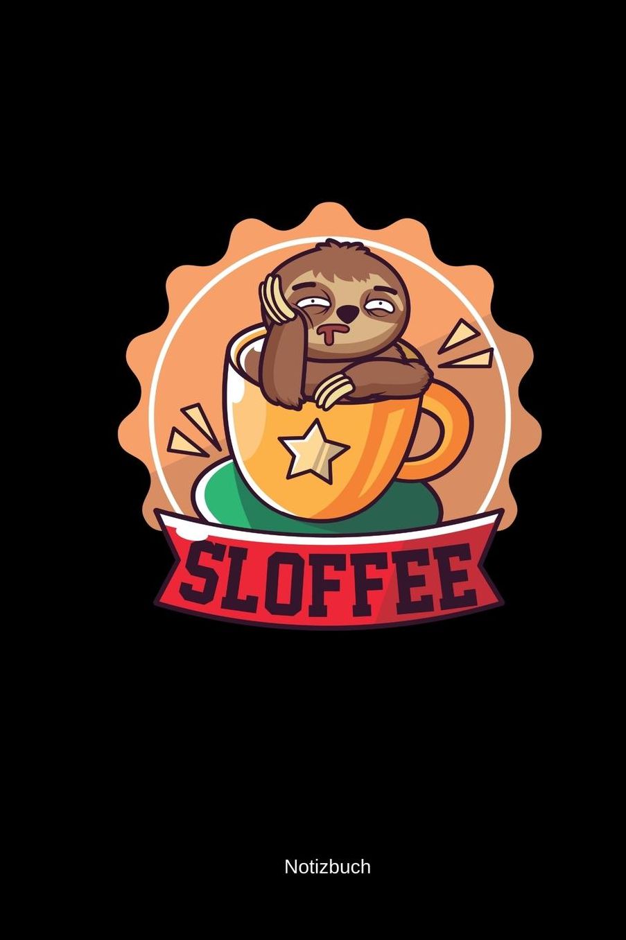 Notizbuch: Kariert A5 Faultier Sloth Kaffee Wortspiel Lustige Sprï¿½che Geschenke Journal & Planer Kaffeetasse Tierfreund