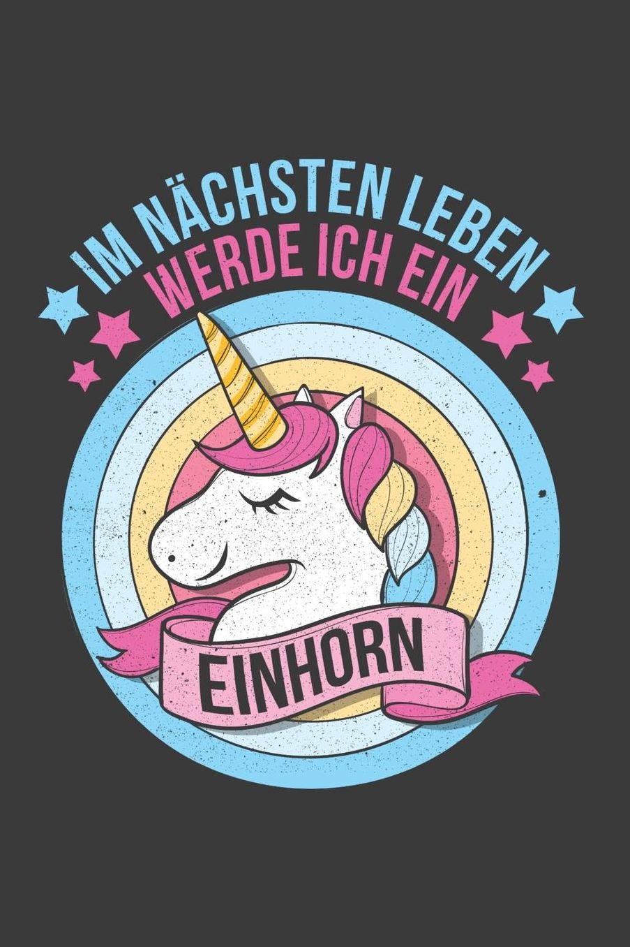 Im Nï¿½chsten Leben Werde Ich Ein Einhorn: Einhorn Liniertes DinA 5 Notizbuch fï¿½r Musikerinnen und Musiker Musik Notizheft